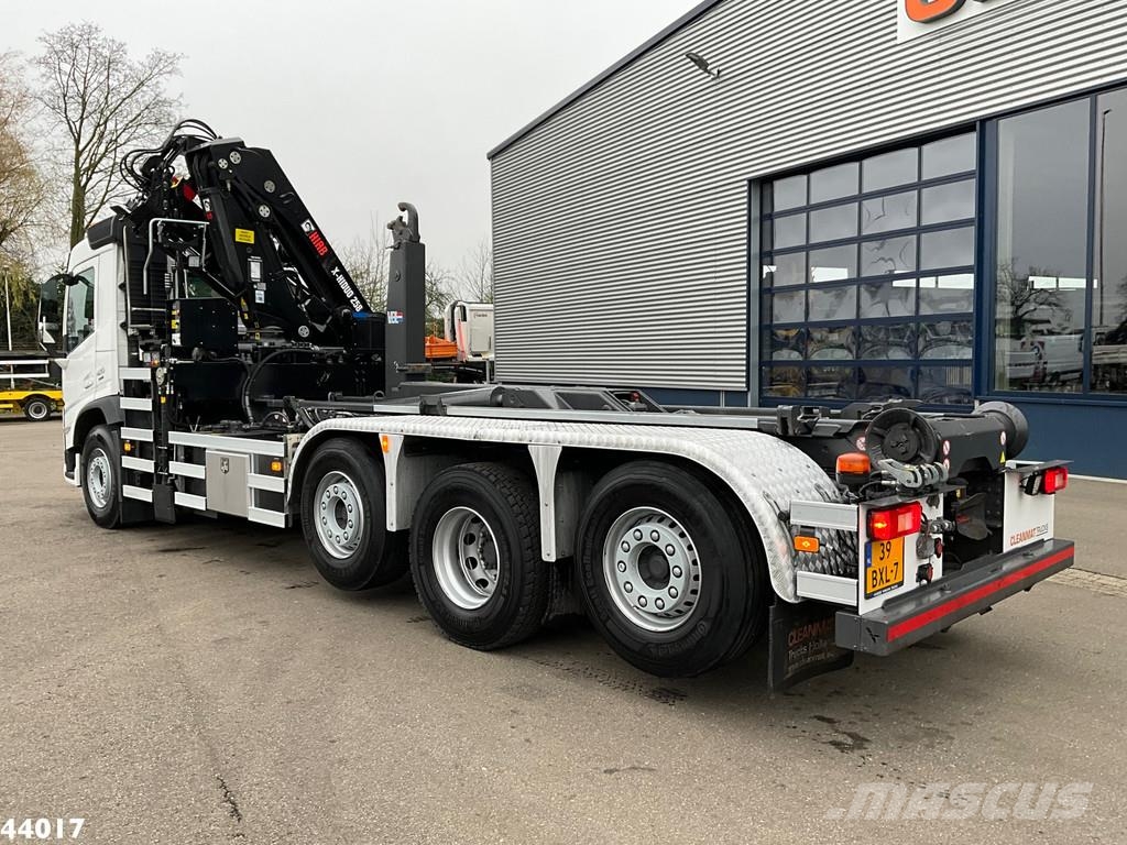 Volvo FM 420 8x2 Hiab 25 Tonmeter laadkraan + Welvaarts 吊鉤式起重車