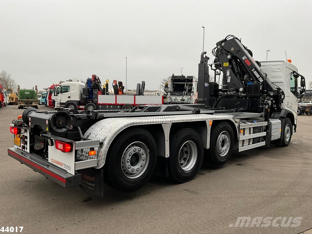 Volvo FM 420 8x2 Hiab 25 Tonmeter laadkraan + Welvaarts 吊鉤式起重車