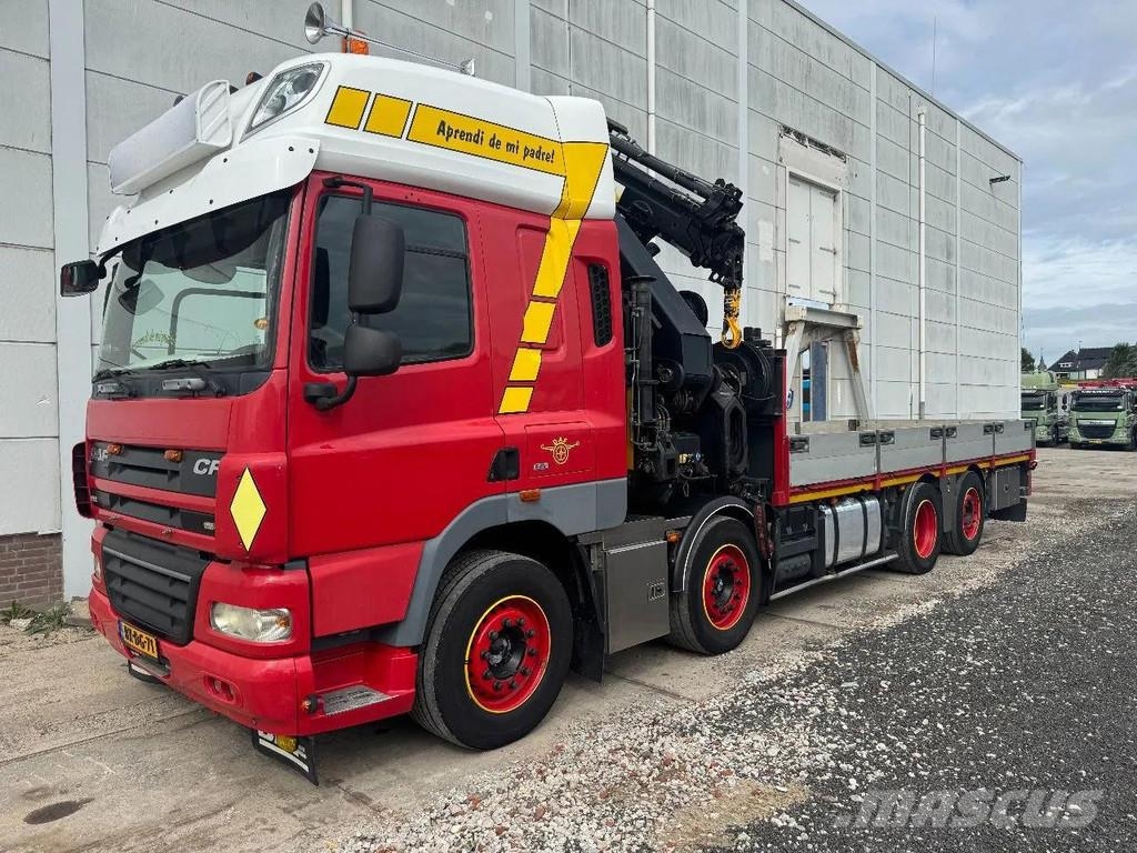 DAF CF 85.460 8X2 HIAB 477E-7 + JIB 75X + REMOTE CONTR رافعات صالحة لكل أنواع الطرق