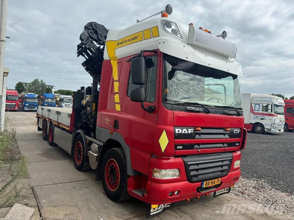 DAF CF 85.460 8X2 HIAB 477E-7 + JIB 75X + REMOTE CONTR رافعات صالحة لكل أنواع الطرق