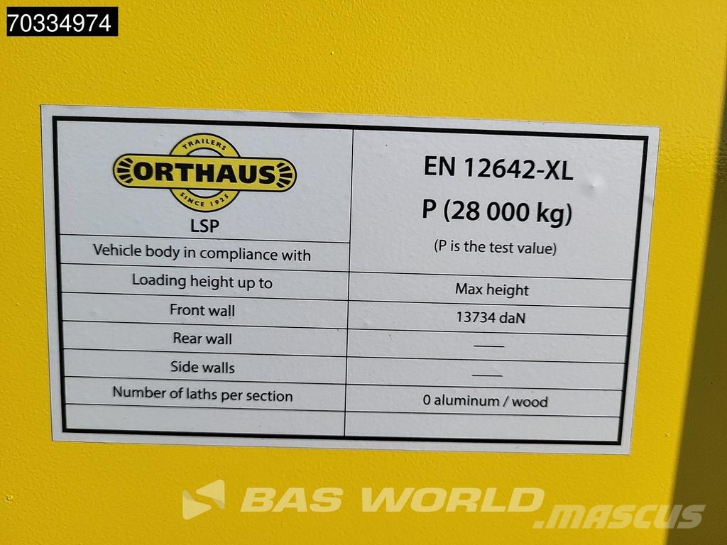 Orthaus A3 3 axles NEW Open SAF Lift Axle Flaktrailer