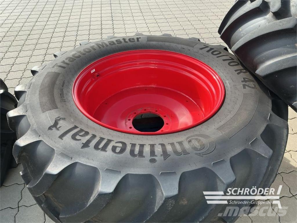 Fendt 2X 600/70R30 + 2X 710/70R42 CONTINENTA الإطارات والعجلات والحافات