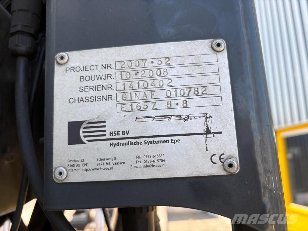 Ginaf X 3335 S + PALFINGER E 165 Z + 6X6 + MANUAL + 1458 رافعات صالحة لكل أنواع الطرق