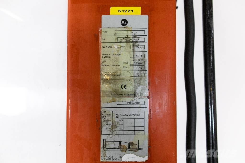 BT OM Plocktruck med 4800 mm lyfthöjd & bra batteri! Korkeakeräilytrukit