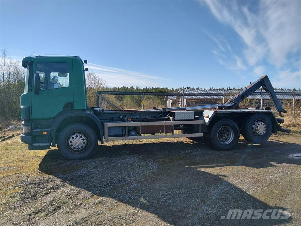 Scania 124G 6x2 شاحنات الرافعات الخطافية