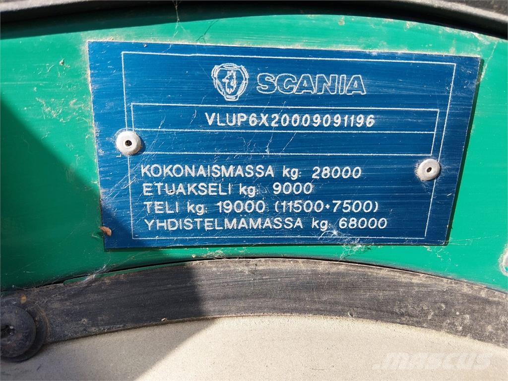 Scania 124G 6x2 شاحنات الرافعات الخطافية