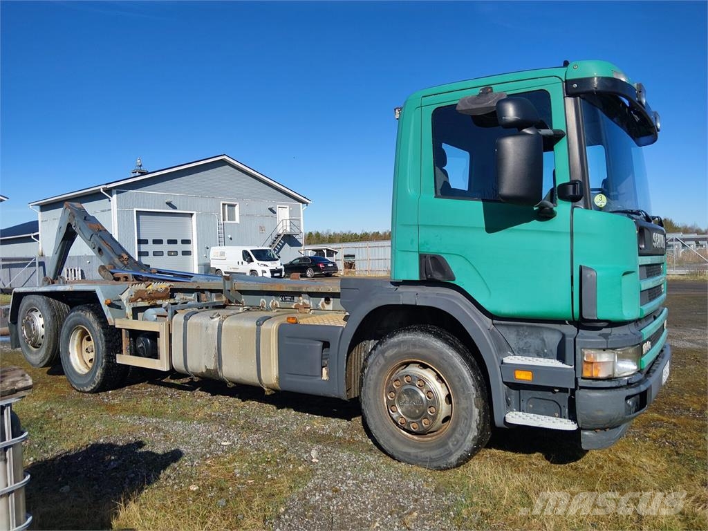 Scania 124G 6x2 شاحنات الرافعات الخطافية