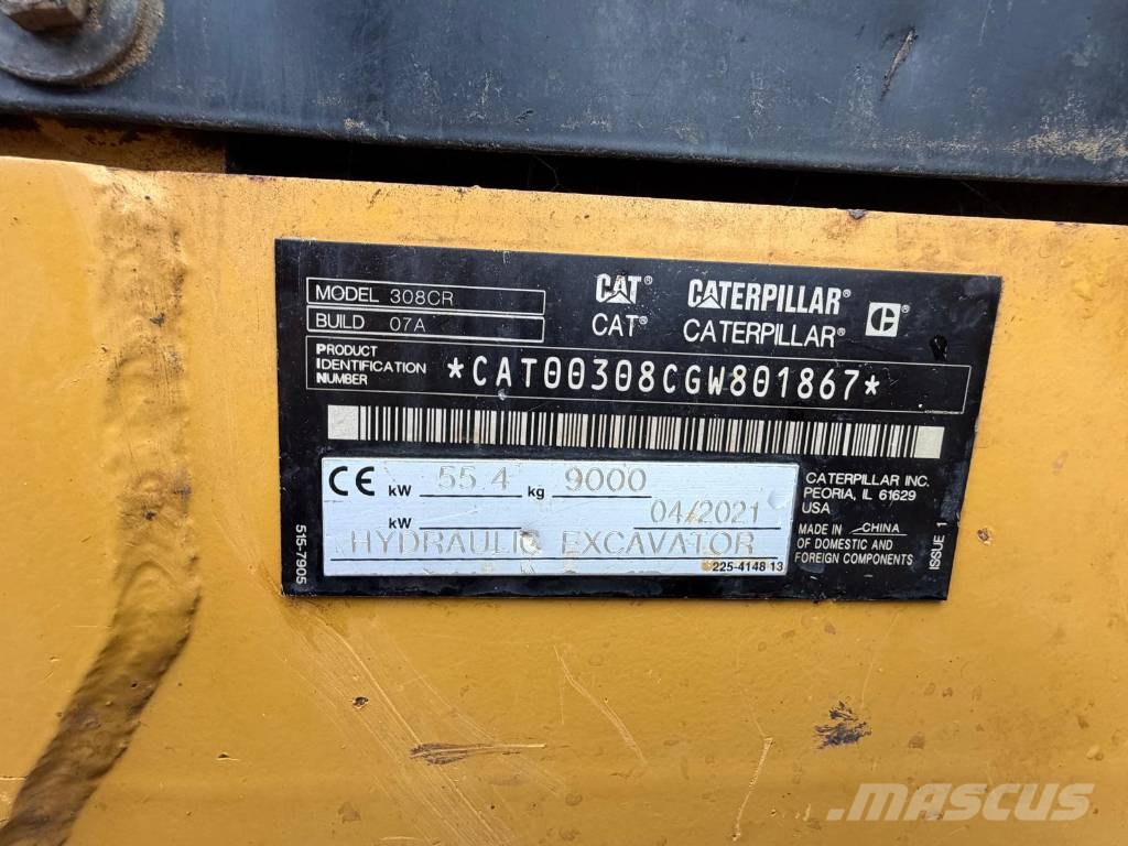 CAT 308 Midi excavators 7t - 12t