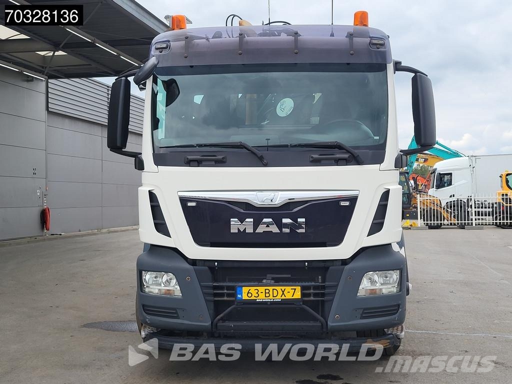 MAN TGS 28.360 TGS 6X2 NL-Truck HMF 1643 Z2 Crane 13m3 شاحنات قلابة