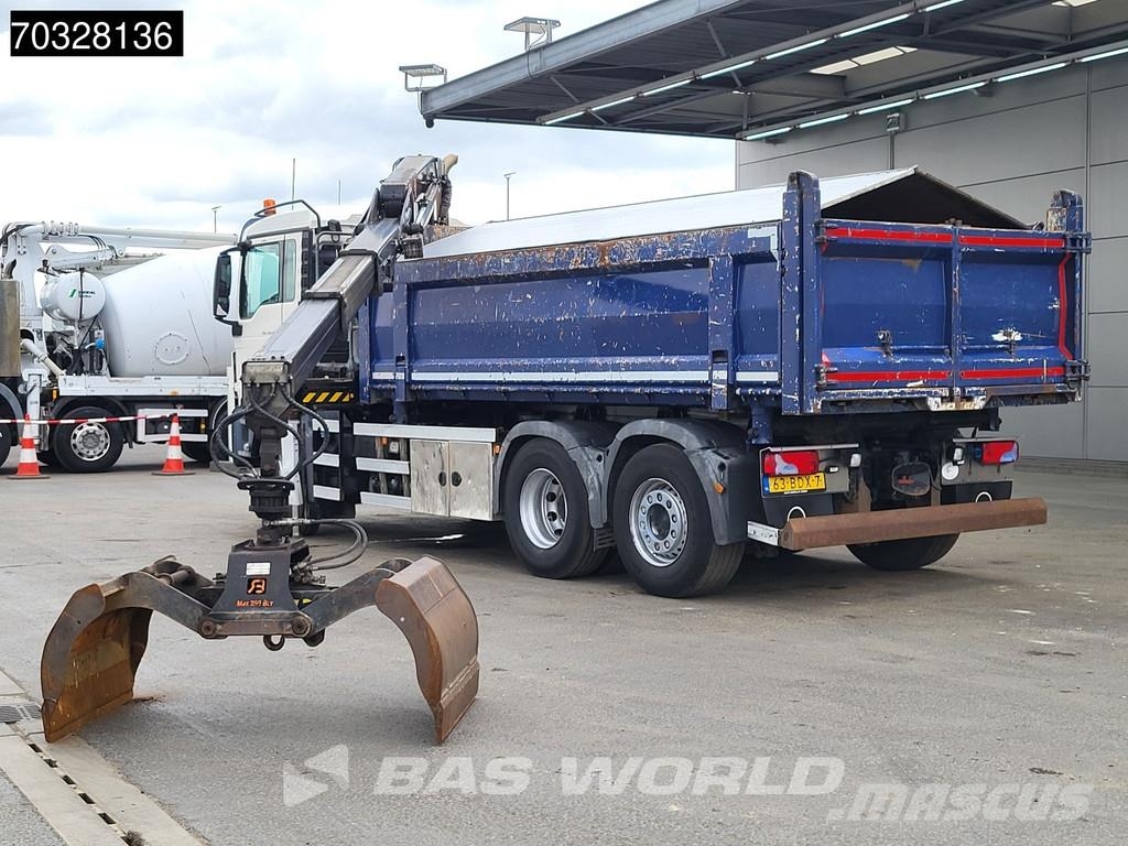 MAN TGS 28.360 TGS 6X2 NL-Truck HMF 1643 Z2 Crane 13m3 شاحنات قلابة