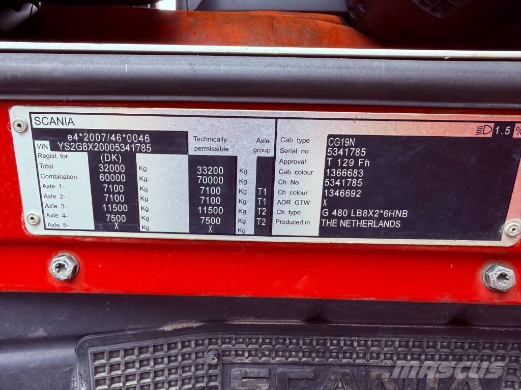 Scania G480 8x2*6 Tipbil Euro 5 Camiones bañeras basculantes o volquetes