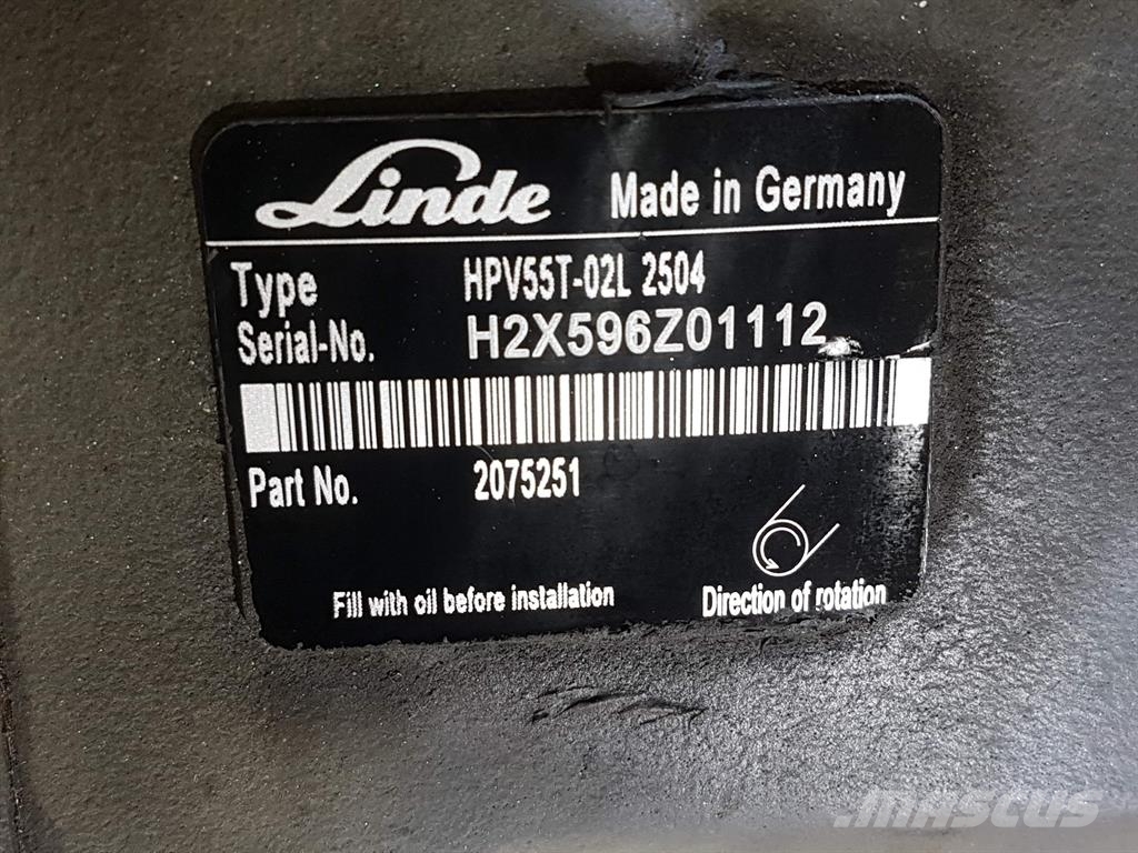 Linde HPV55-02L - Vögele - 2075251 -Drive pump/Fahrpumpe Hidraulika