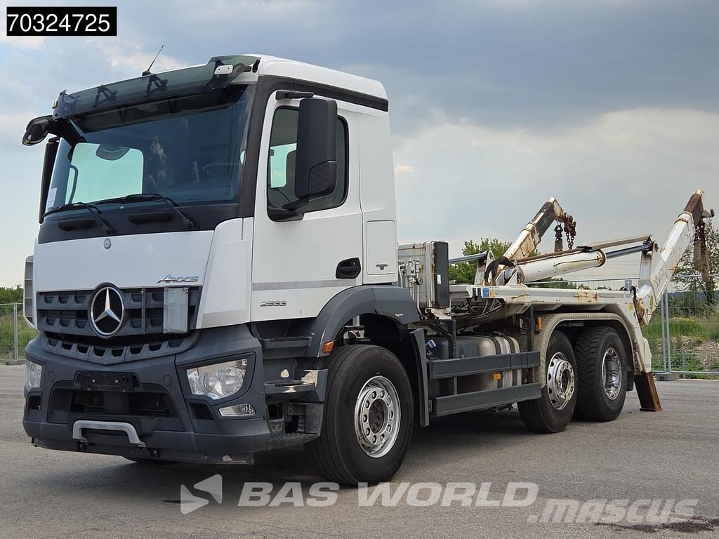 Mercedes-Benz Actros 2533 6X2 Meiller AK 16 MT Absetzkipper stee Nostovarsi-vaihtolavakuorma-autot