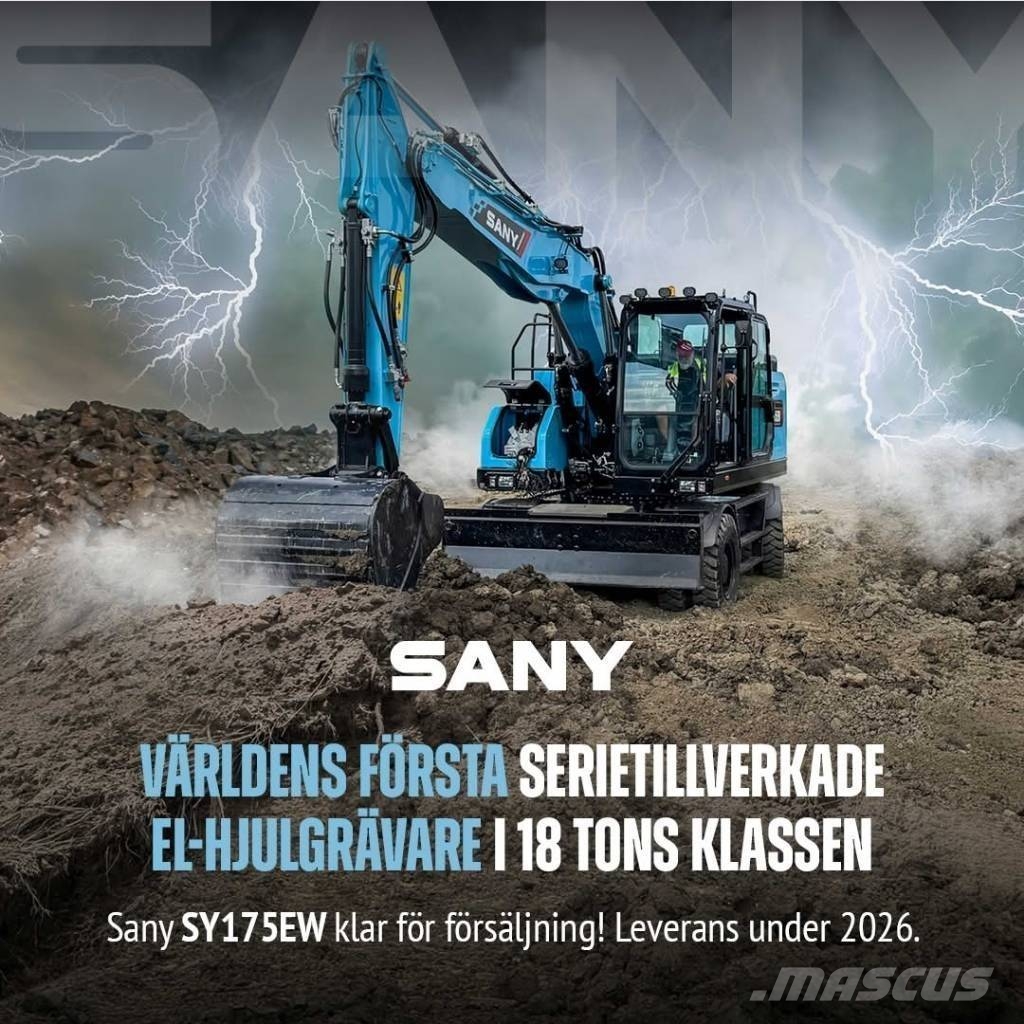 Sany Elektrisk hjulgrävare SY 175 EW Mobilbagger