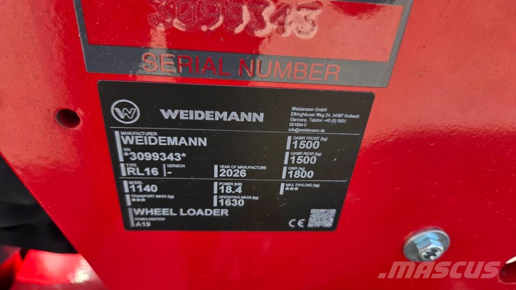 Weidemann 1140 Kampanjmaskin Multi purpose loaders