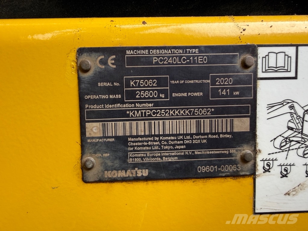 Komatsu PC 240 LC-11E0 - PC240 - PC 240-11 - PC 210 - 290 Εκσκαφείς με ερπύστριες