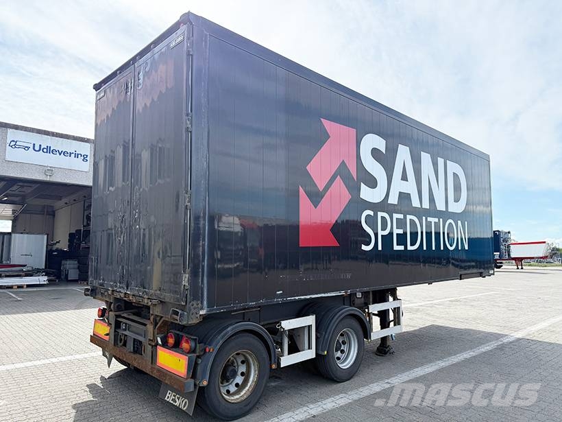 Kel-Berg 2 axle Link Box trailer / Link-Kofferauflieger Gesloten opleggers