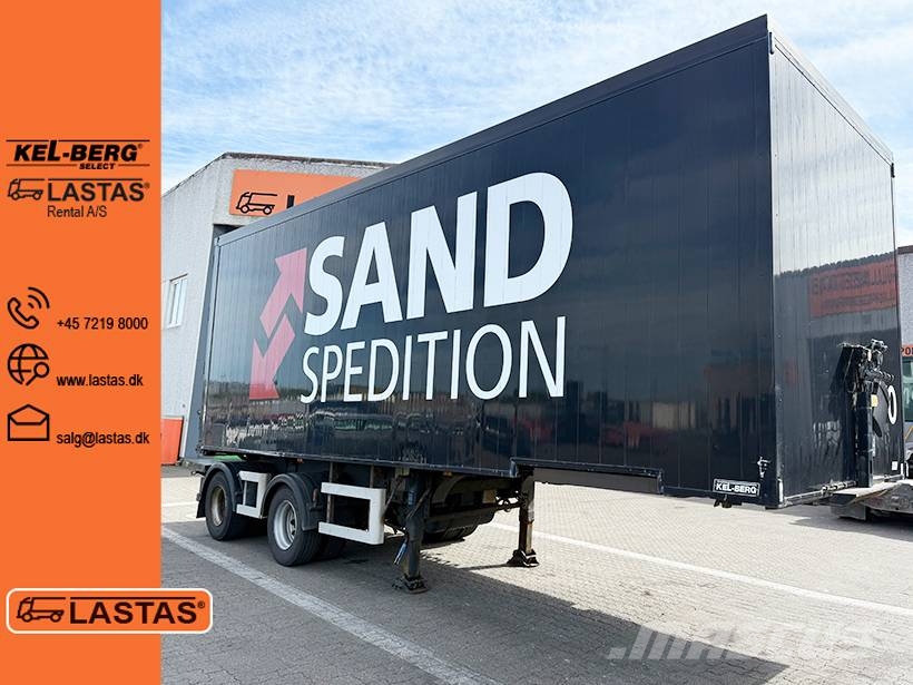 Kel-Berg 2 axle Link Box trailer / Link-Kofferauflieger Gesloten opleggers