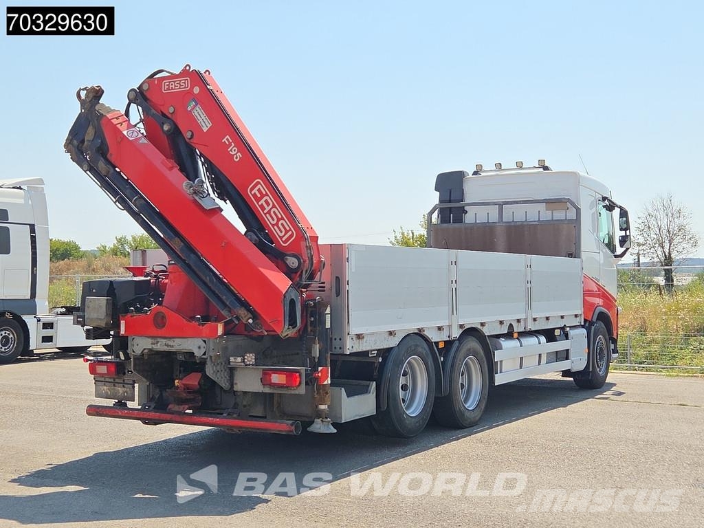 Volvo FH 500 FH 6X2 FASSI F195A 2.25 E-Dynamic Kran VEB+ Ciężarówki typu Platforma / Skrzynia