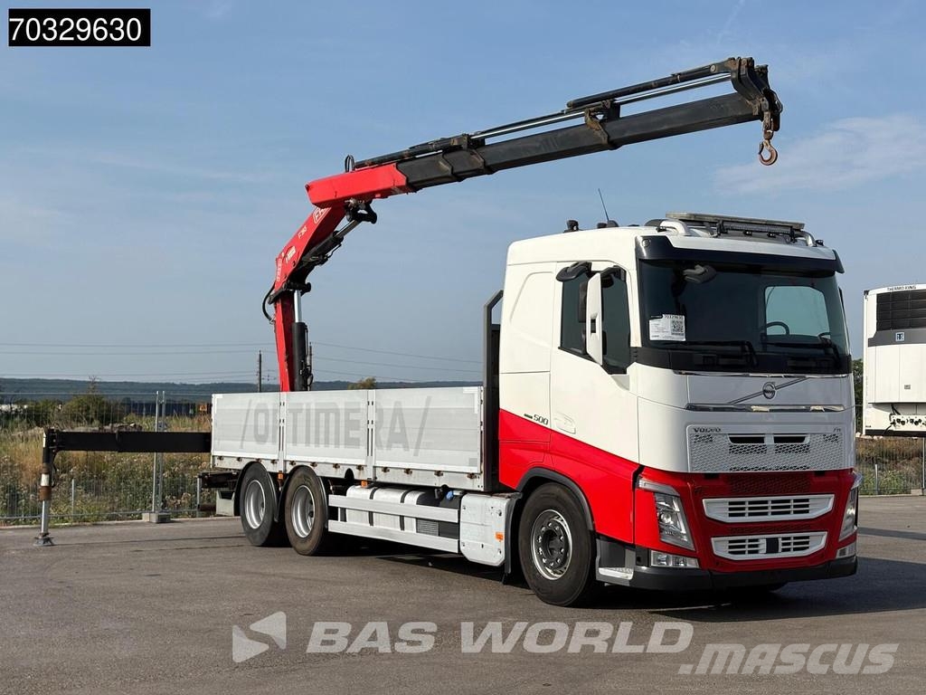 Volvo FH 500 FH 6X2 FASSI F195A 2.25 E-Dynamic Kran VEB+ Ciężarówki typu Platforma / Skrzynia