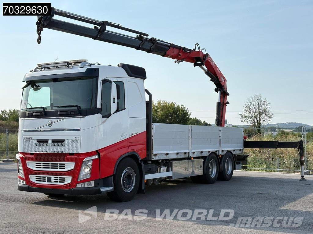 Volvo FH 500 FH 6X2 FASSI F195A 2.25 E-Dynamic Kran VEB+ Ciężarówki typu Platforma / Skrzynia