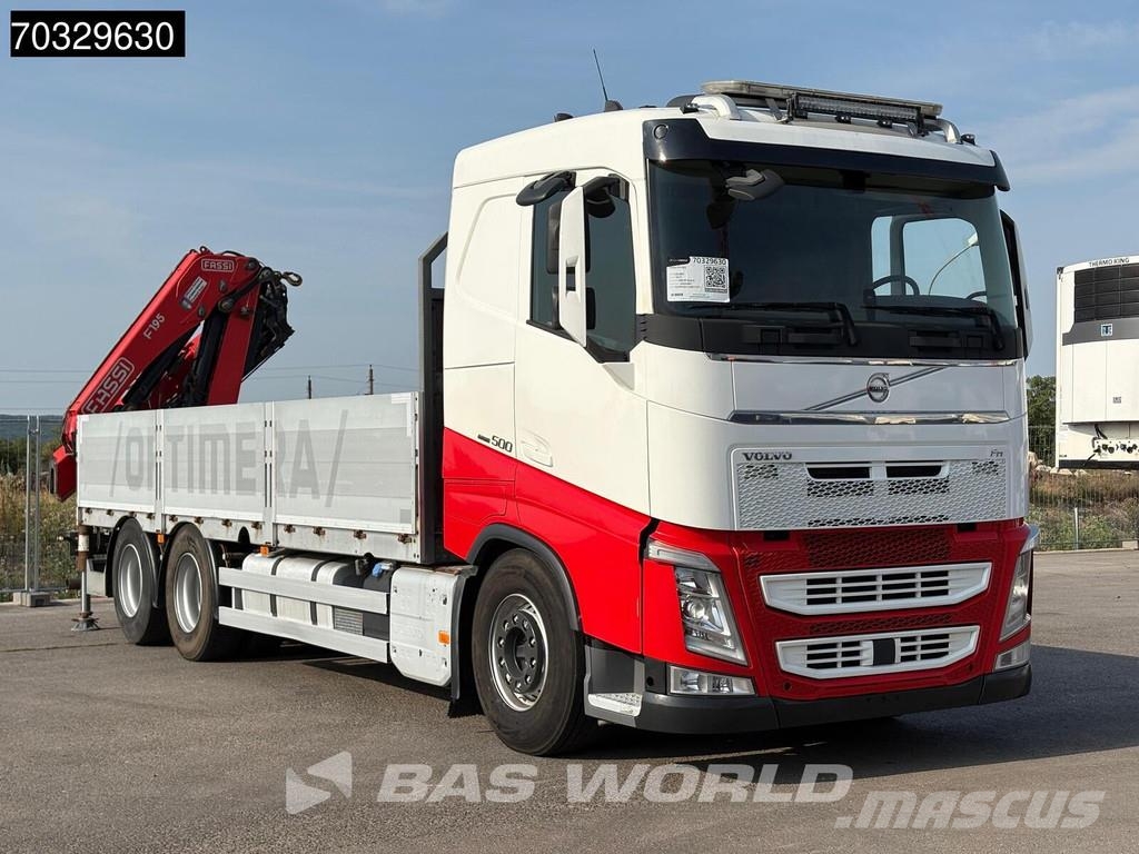 Volvo FH 500 FH 6X2 FASSI F195A 2.25 E-Dynamic Kran VEB+ Ciężarówki typu Platforma / Skrzynia