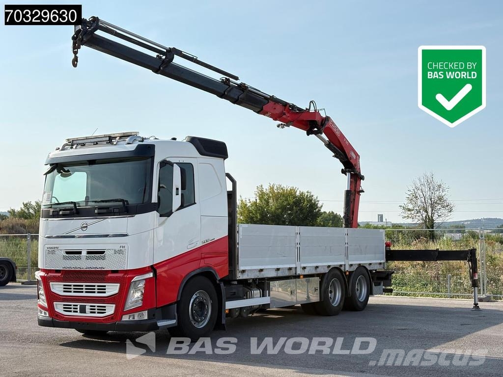 Volvo FH 500 FH 6X2 FASSI F195A 2.25 E-Dynamic Kran VEB+ Ciężarówki typu Platforma / Skrzynia