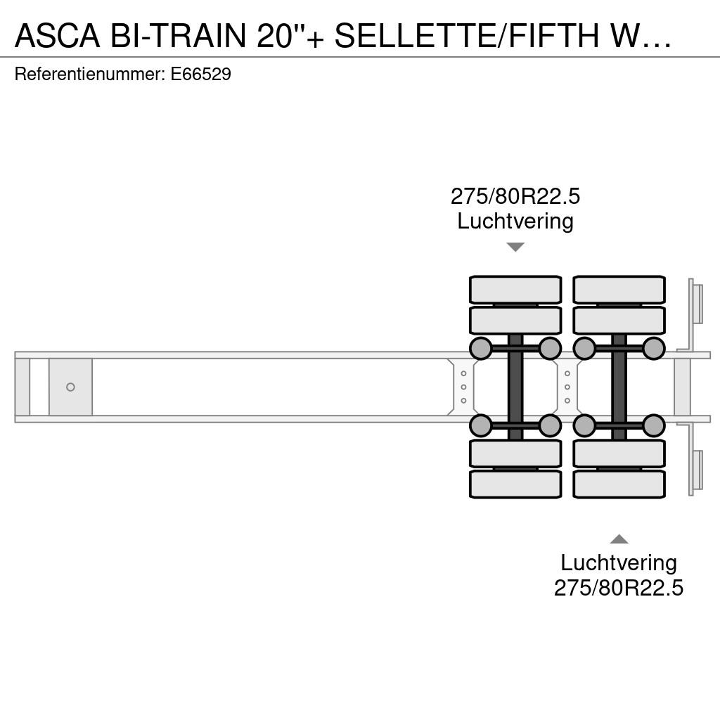 Asca BI-TRAIN 20''+ SELLETTE/FIFTH WHEEL Wissellaadbakken