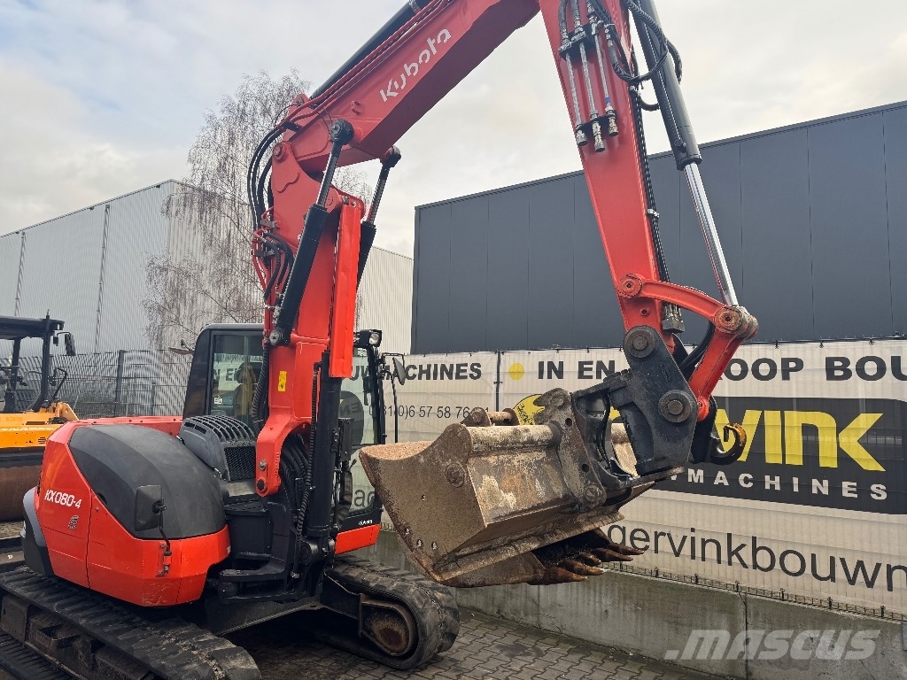 Kubota KX 080-4 Малые экскаваторы 7т-12т