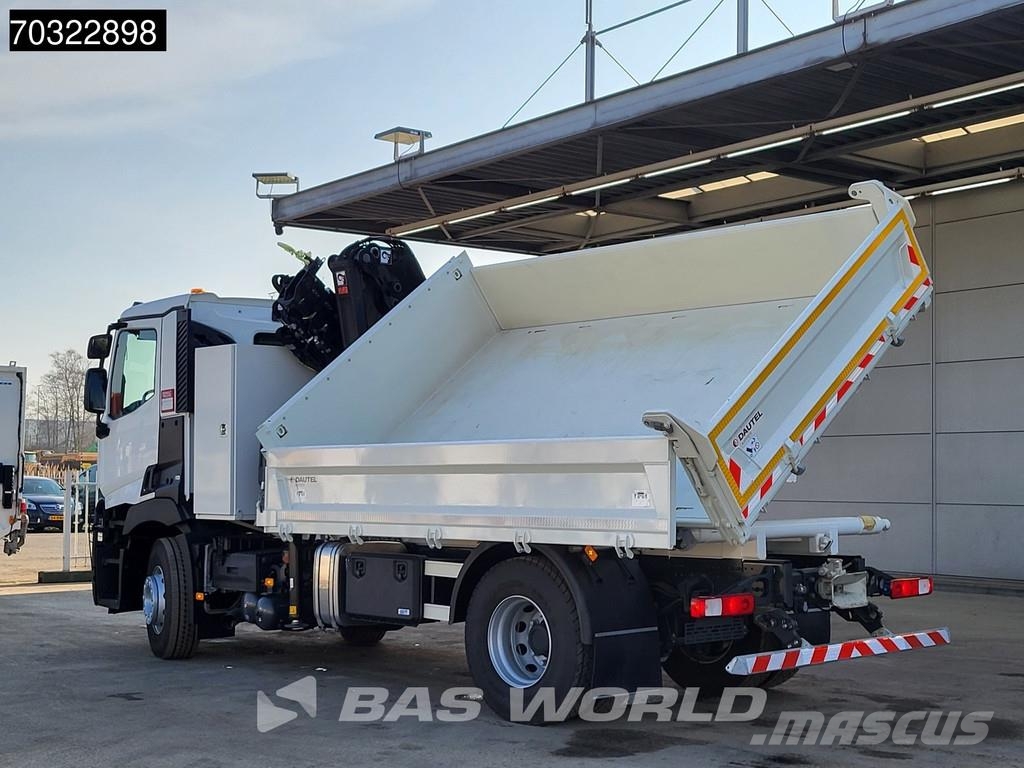Renault C 430 4X2 NEW! HIAB X-Hiduo 138 Crane 6m3 Dautel 3 Savivarčių priekabų vilkikai