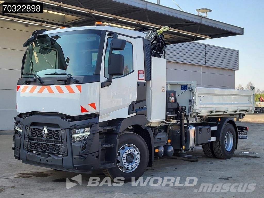 Renault C 430 4X2 NEW! HIAB X-Hiduo 138 Crane 6m3 Dautel 3 Savivarčių priekabų vilkikai