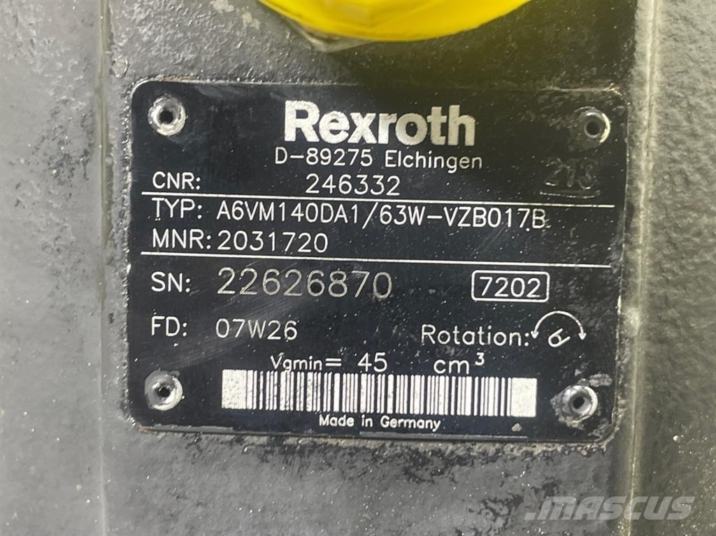 Manitou -Rexroth A6VM140DA1/63W-Drive motor/Fahrmotor Hidraulika
