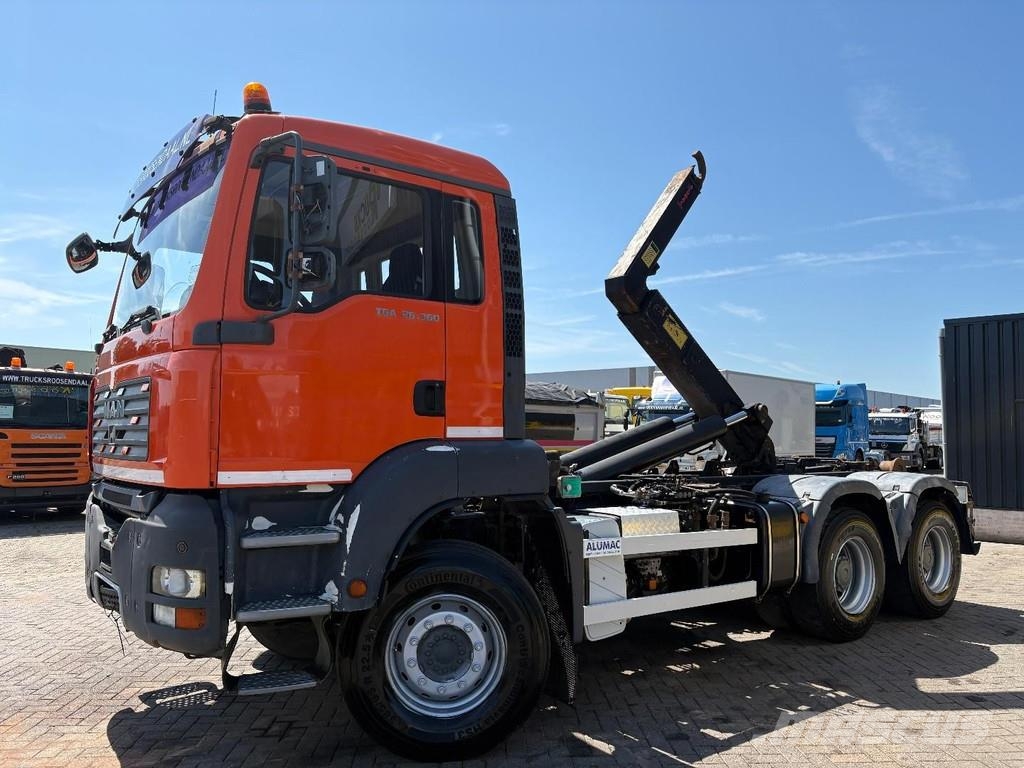 MAN TGA 26.360 + 6X4 + HOOK ARM SYSTEM + MANUAL + BIG 吊鉤式起重車