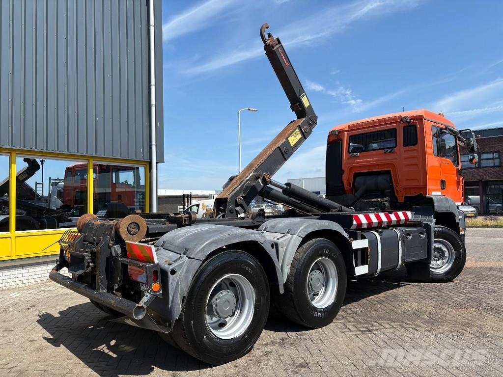 MAN TGA 26.360 + 6X4 + HOOK ARM SYSTEM + MANUAL + BIG 吊鉤式起重車