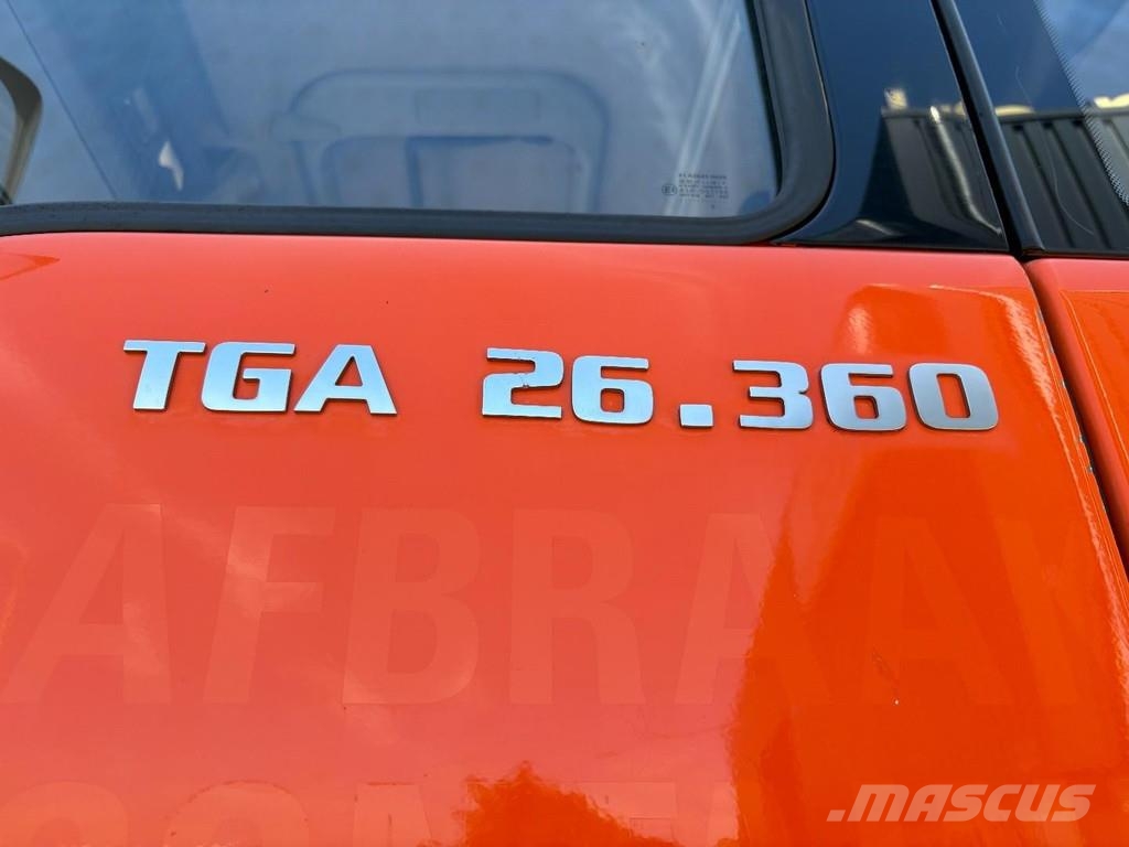 MAN TGA 26.360 + 6X4 + HOOK ARM SYSTEM + MANUAL + BIG 吊鉤式起重車