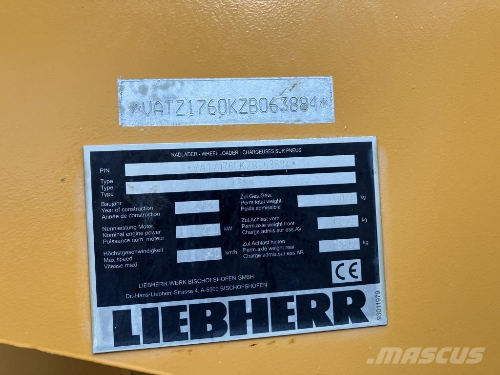 Liebherr L 580 XPower لوادر بعجل