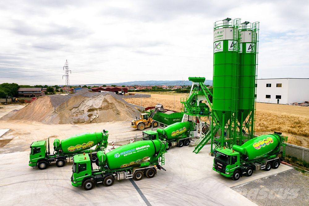 Fabo CENTRALE À BÉTON COMPACTE À GODET 110 M3/H Cementtillverknings fabriker