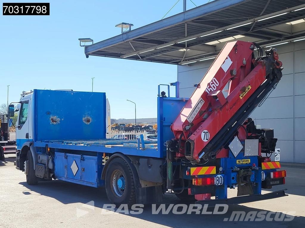 Renault Premium 370 4X2 HMF 1560 K4 Kran Crane Manual ADR Valníky/Sklápěcí bočnice