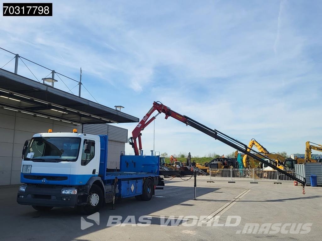 Renault Premium 370 4X2 HMF 1560 K4 Kran Crane Manual ADR Valníky/Sklápěcí bočnice