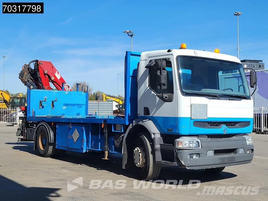 Renault Premium 370 4X2 HMF 1560 K4 Kran Crane Manual ADR Valníky/Sklápěcí bočnice
