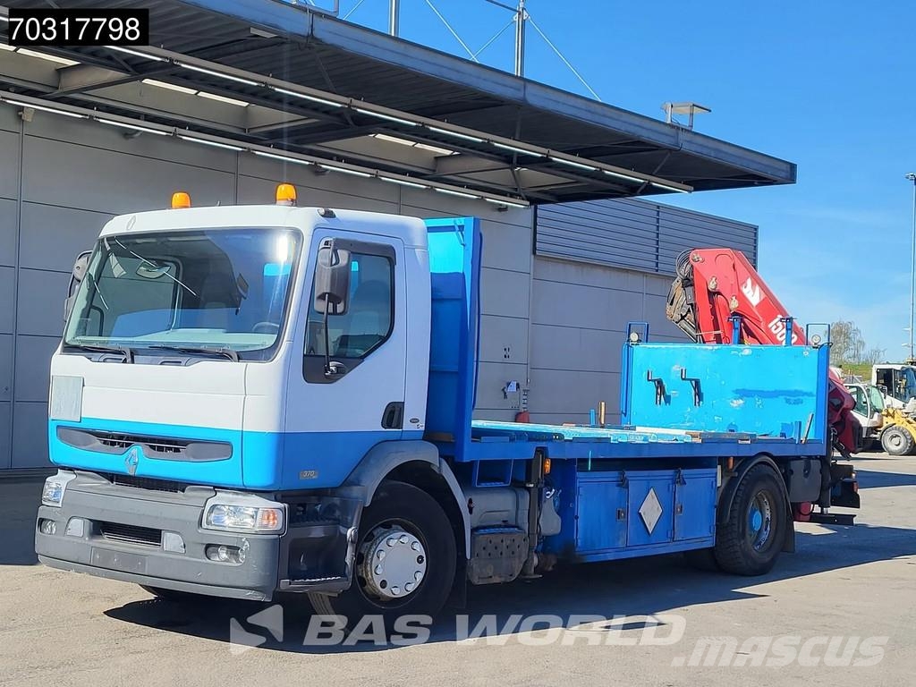 Renault Premium 370 4X2 HMF 1560 K4 Kran Crane Manual ADR Valníky/Sklápěcí bočnice