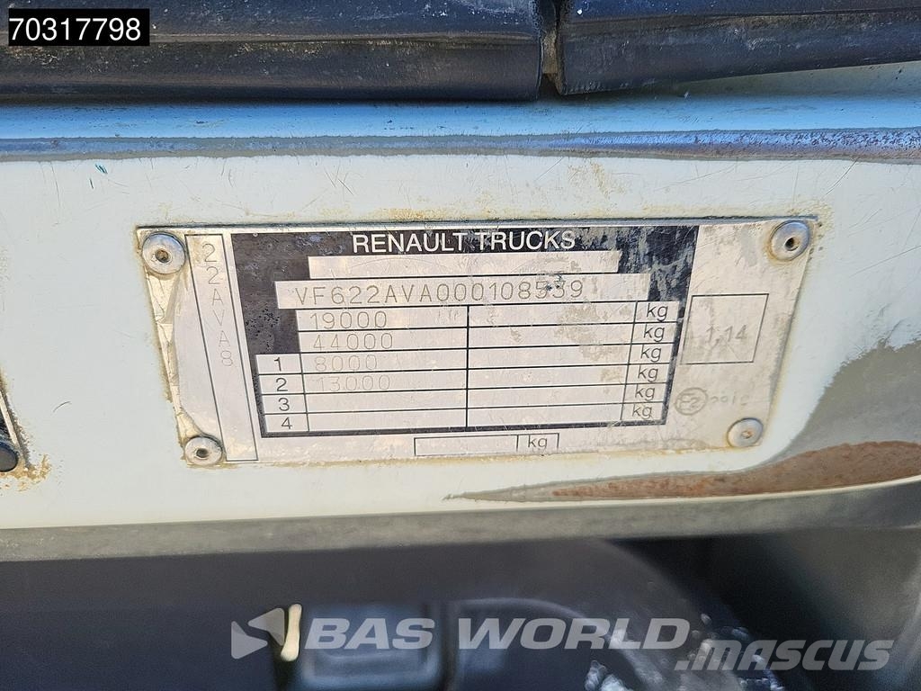Renault Premium 370 4X2 HMF 1560 K4 Kran Crane Manual ADR Valníky/Sklápěcí bočnice