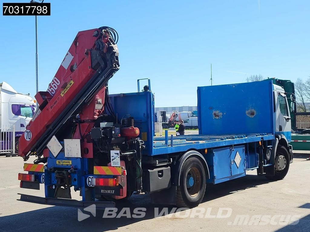 Renault Premium 370 4X2 HMF 1560 K4 Kran Crane Manual ADR Valníky/Sklápěcí bočnice