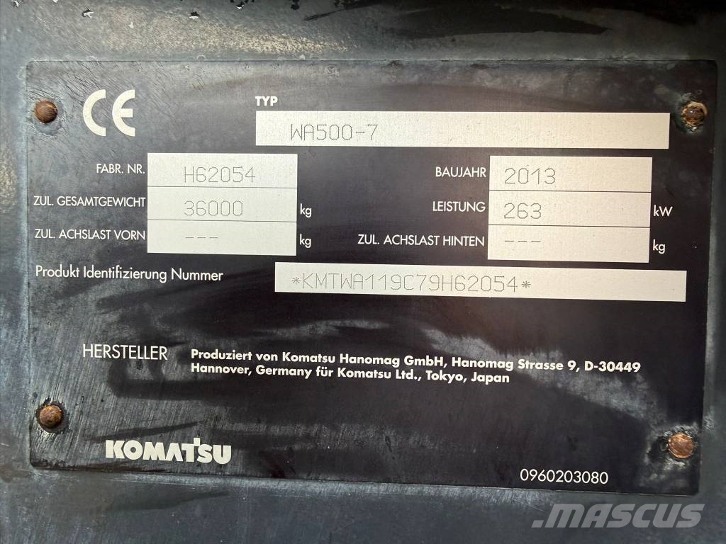 Komatsu WA 500-7 // BJ.2013 / 22832H/Klima/ZSA/ Utovarivači na kotačima