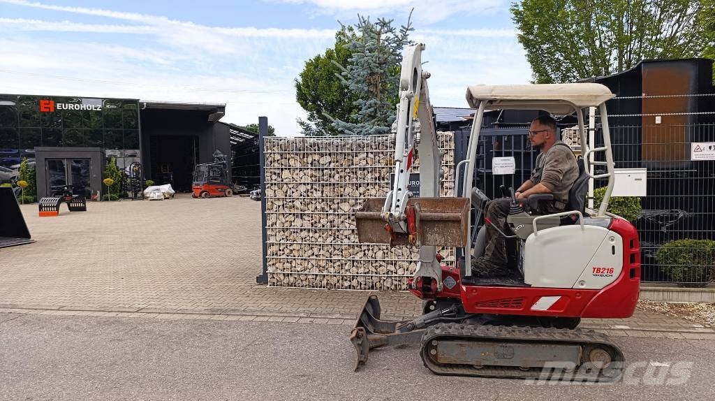 Takeuchi TB 216 Minibagger mit Löffel, Schnellwechsler MS01 Mini excavators < 7t (Mini diggers)