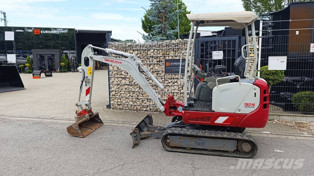 Takeuchi TB 216 Minibagger mit Löffel, Schnellwechsler MS01 Mini excavators < 7t (Mini diggers)