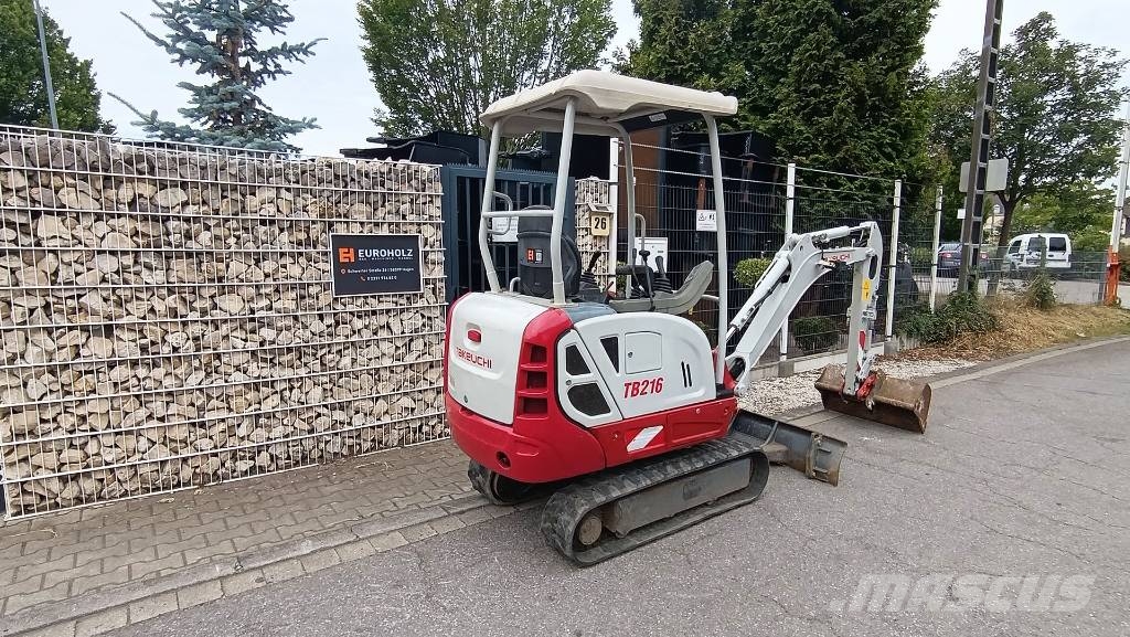 Takeuchi TB 216 Minibagger mit Löffel, Schnellwechsler MS01 Mini excavators < 7t (Mini diggers)