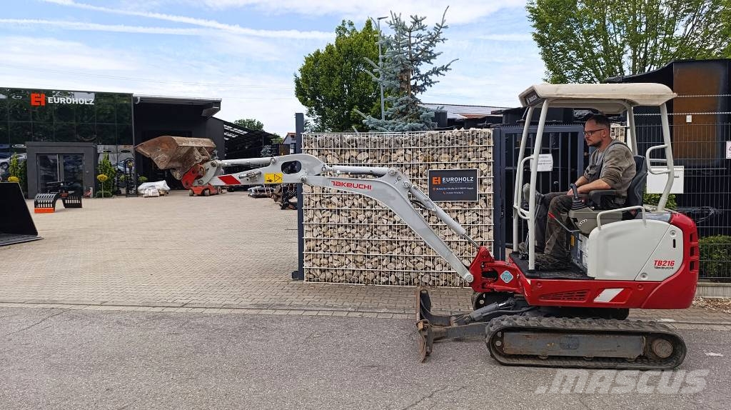 Takeuchi TB 216 Minibagger mit Löffel, Schnellwechsler MS01 Mini excavators < 7t (Mini diggers)
