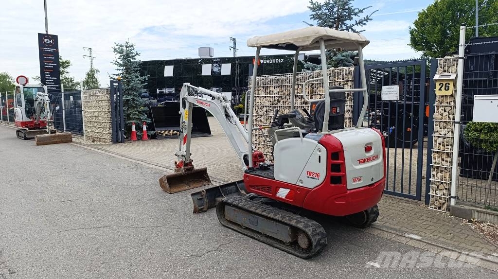 Takeuchi TB 216 Minibagger mit Löffel, Schnellwechsler MS01 Mini excavators < 7t (Mini diggers)