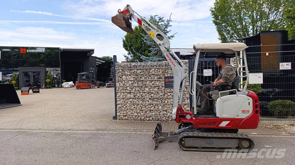 Takeuchi TB 216 Minibagger mit Löffel, Schnellwechsler MS01 Mini excavators < 7t (Mini diggers)
